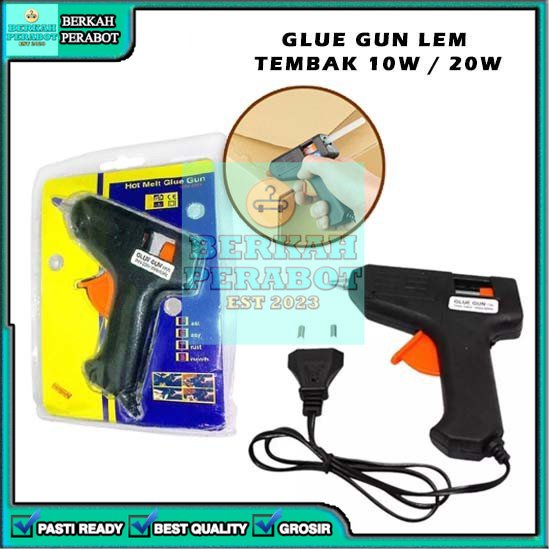 [BPB] ALAT LEM TEMBAK GLUE GUN HOT MELT GLUE STICK STIK KERAJINAN TANGAN