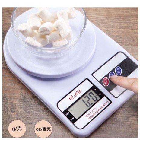 Timbangan Dapur Digital SF400  Kitchen Scale Kue Buah Sayur TIMBANGAN KUE SF400 / TIMBANGAN DAPUR DIGITAL ELEKTRIK 10KG SF-400 / TIMBANGAN MINI SERBAGUNA / Kitchen Scale Timbangan