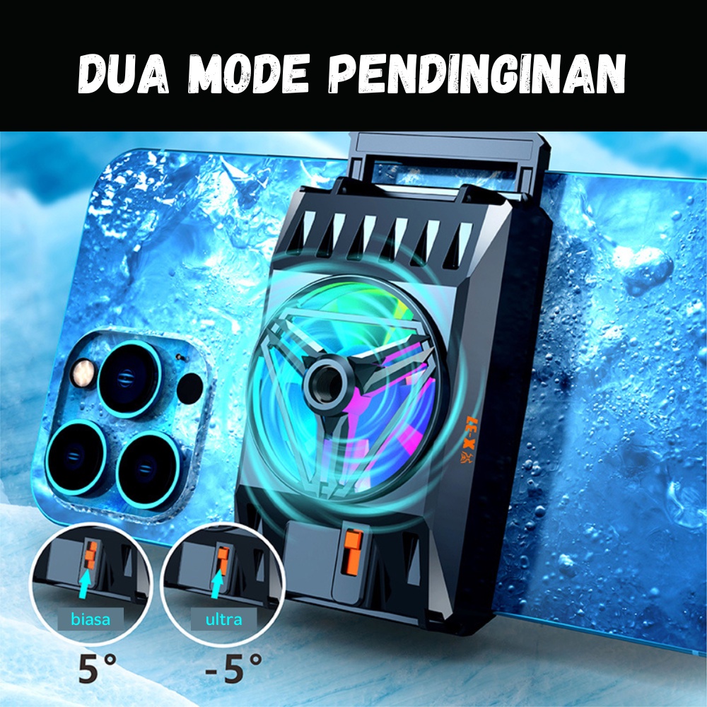 X37 Funcooler Radiator Kipas Pendingin HP Dual Peltier Fancooler Mobile Cooling Fan