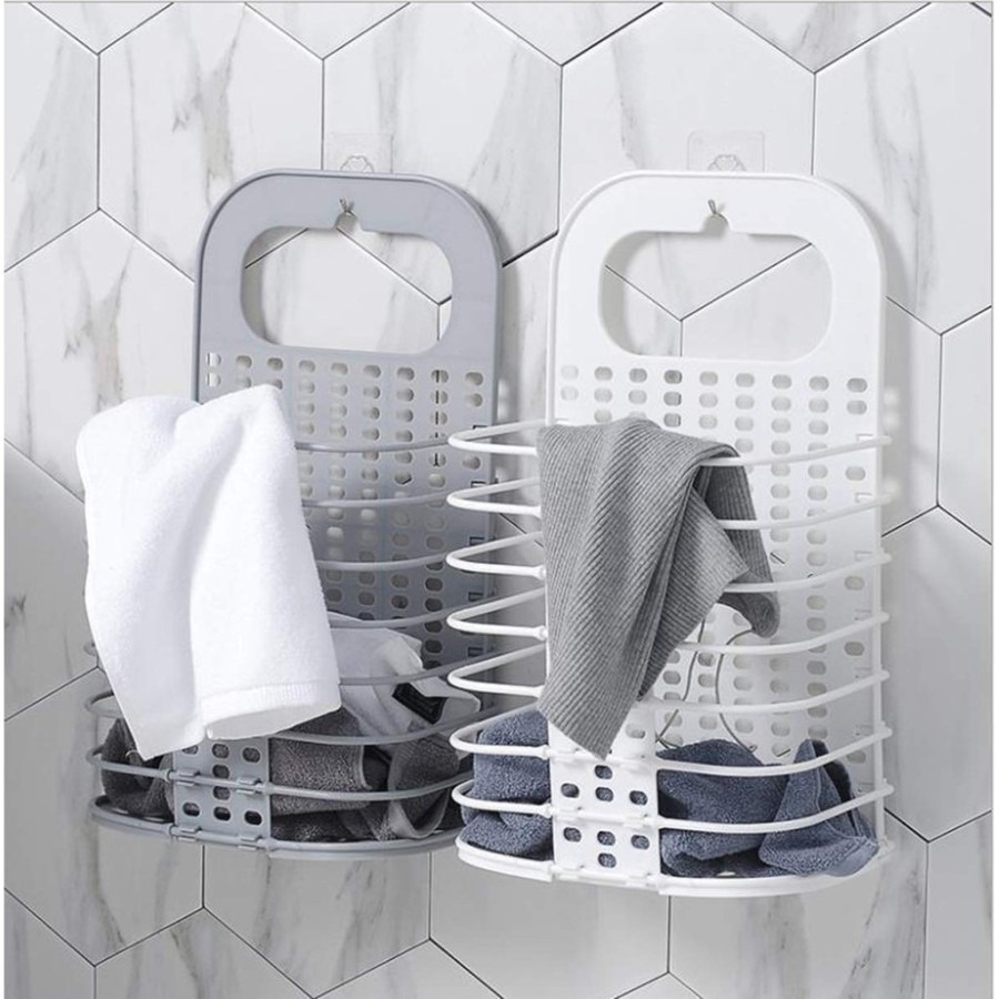 DIRTY HAMPER Keranjang Baju Kotor Lipat / Keranjang Baju Model Gantung (J628)