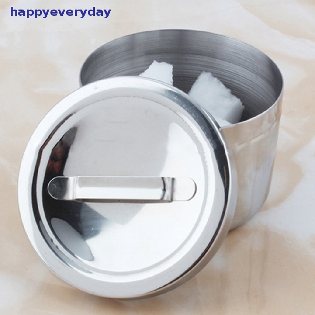 [happy] Wadah Toples Desinfeksi Kapas Stainless Steel [ID]