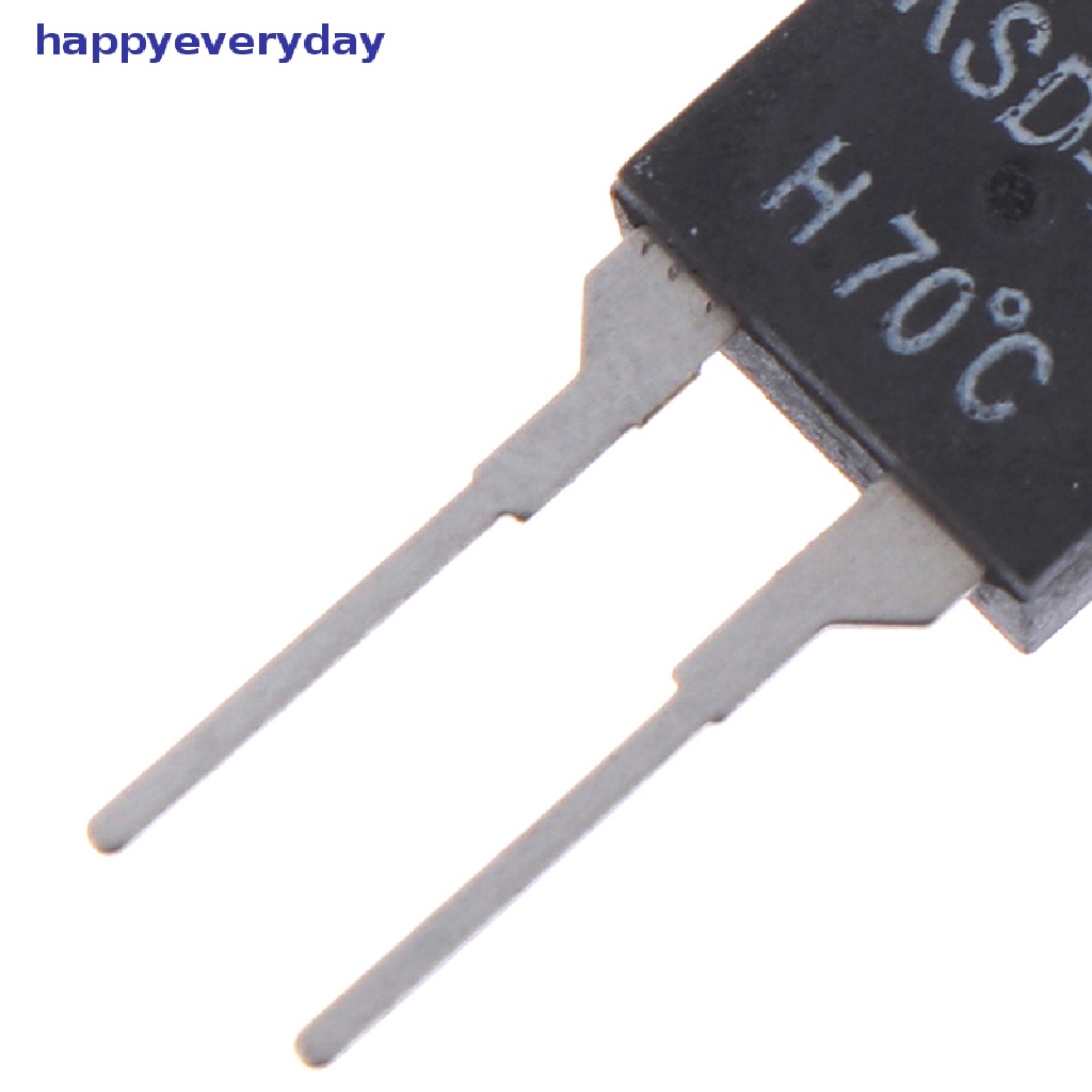 [happy] 2pcs Termostat Sensor Suhu Saklar Thermal Normal Terbuka KSD-01F 70degc [ID]