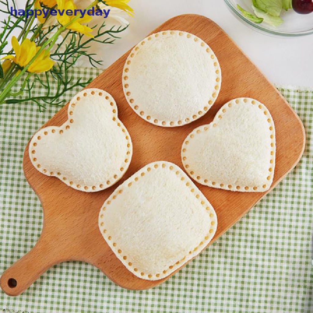 [happy] Set Pemotong Sandwich Stainless Steel Cetakan Pembuat Kue Kering Makanan DIY Untuk Sandwich Anak [ID]