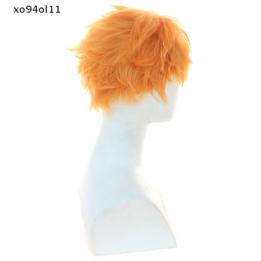 Xo Anime Blue Lock Rensuke Kunigami Cosplay Wig Rambut Orange Pendek Wig Properti Foto OL