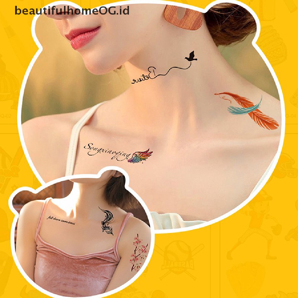 // Kecantikan// 30lembar/Set Stiker Tato Temporer Tahan Air Arm Clavicle Body Art Sticker **