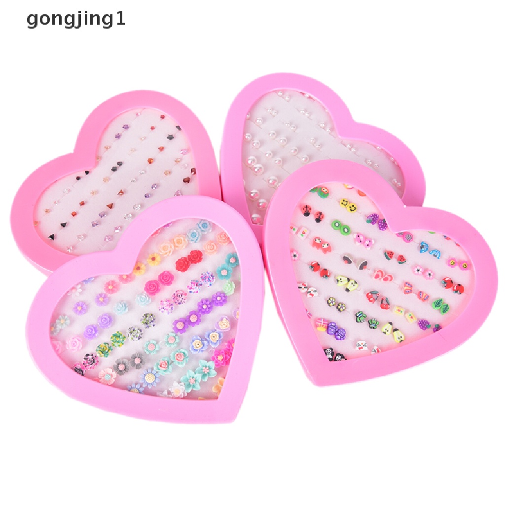 Ggg Handmade Mix Style Buah Bunga Clay Anting Tusuk Set Anak Anting Perhiasan ID