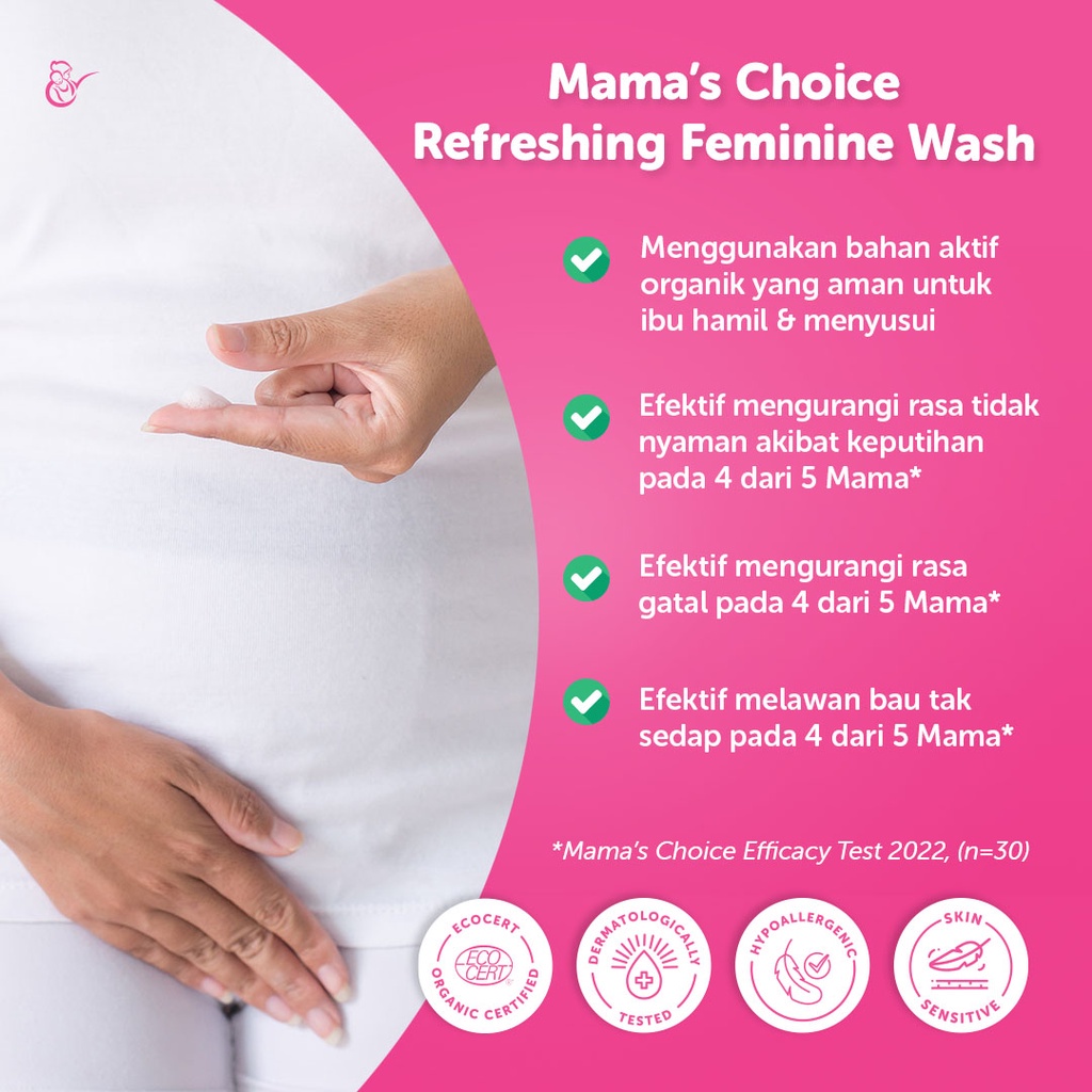 Pembersih Kewanitaan - Refreshing Feminine Wash Mama's Choice (Aman untuk Ibu Hamil dan Menyusui)