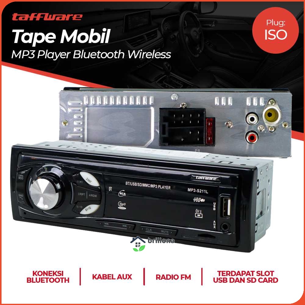 Taffware Tape Mobil MP3 Player Bluetooth Wireless - MP3-S211L