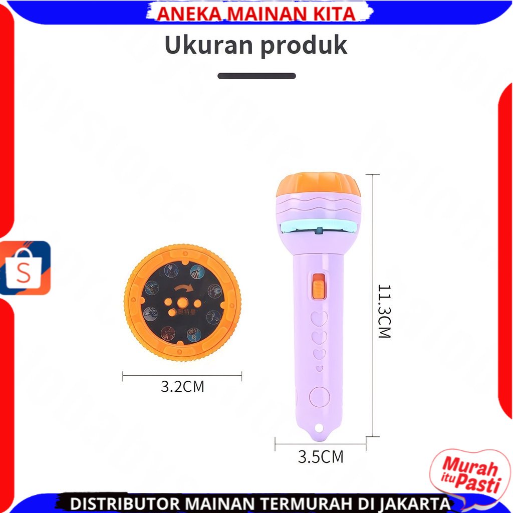 ( BISA COD ) 4 SLIDE 32 GAMBAR Mainan Anak Senter Proyektor Flashlight SNI / Mainan Projector Gambar / Mainan Edukasi Anak / Mainan Anak Laki Laki / Mainan Anak Perempuan