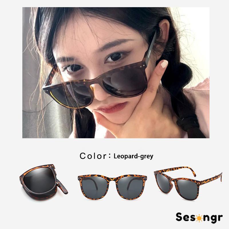 kacamata lipat/Kacamata Hitam Terbaru Bisa Di Lipat Sunglasses Anti-Uv Wanita Pria Import Kacamata Fashion - SG