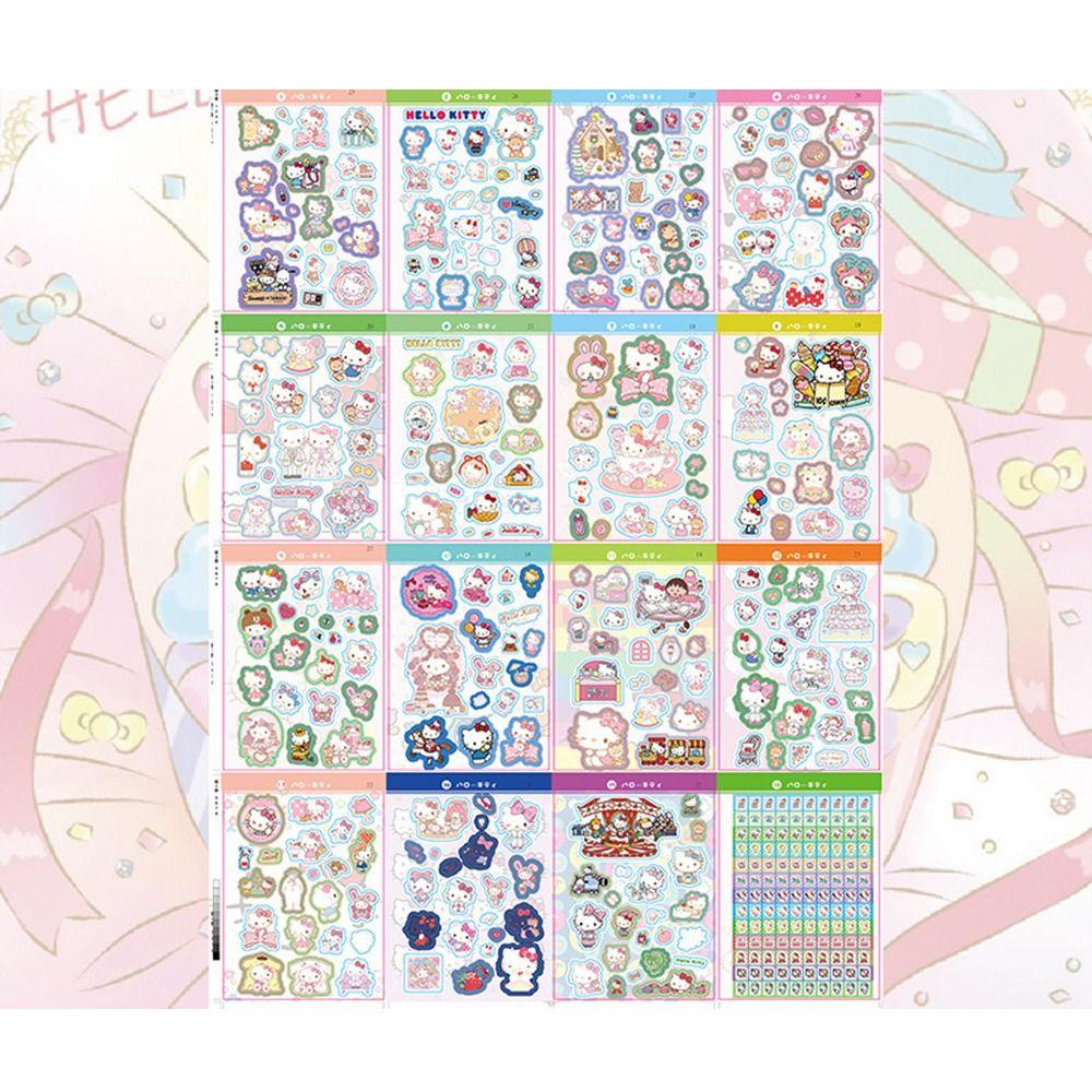 Lanfy Stiker Dekoratif Buku Kartun Jepang Scrapbooking Akun Tangan Kulome Stationery Album Telepon DIY Journal Sticker
