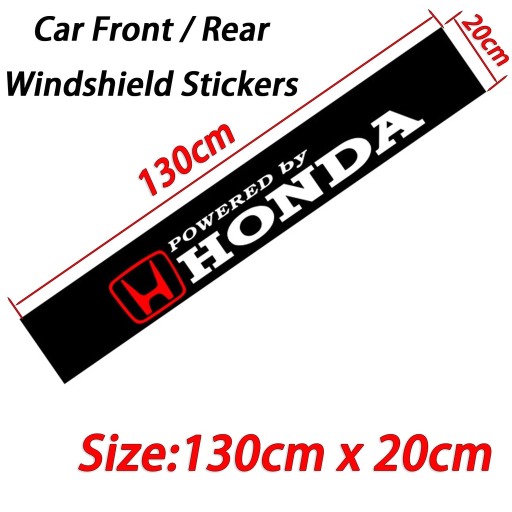 Sticker Kaca Depan Mobil Sticker Hitam Stiker Hias Untuk Honda City Civci Fit Jazz HRV BRV CRV Brio Accord Memimpin Aksesoris mobilio