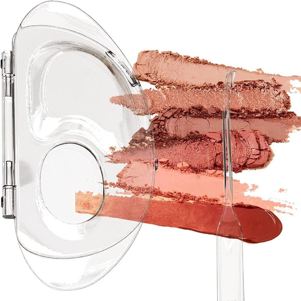 R-FLOWER Palet Pencampur Makeup Desain Baru Nail Art Manicure Tool Set Untuk Foundation Makeup Art Nail Palette Pigment