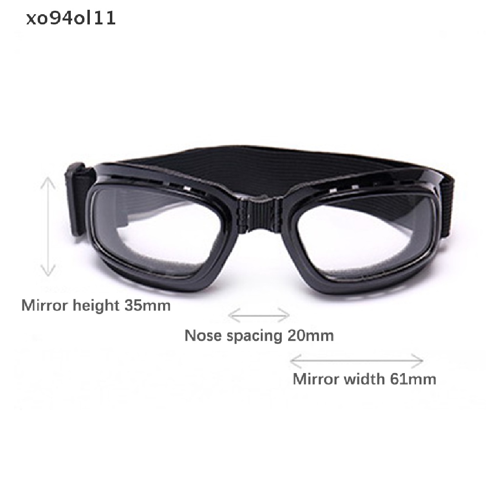 Xo Protection Goggles Clear Glasses Motor Riding UV Protection Goggles Angin Debu Tahan Debu Bersepeda Outdoor Sport Goggles OL