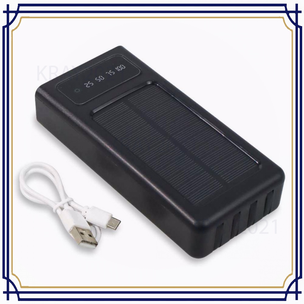 Power Bank Solar 2Port 20000mAh Micro+Lightning+Type C -SP968