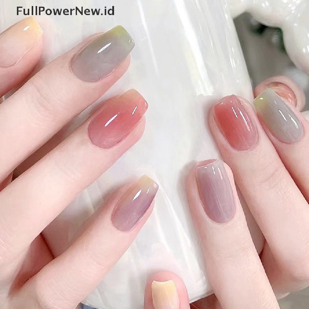 Power 8Pcs Stamper Spons Lembut Gradasi Nail Art Untuk Aksesori Stempel Kuku ID