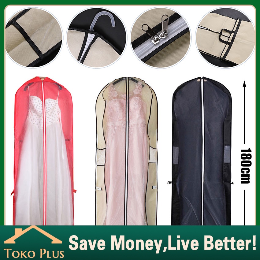Cover Gaun Pengantin Bridal / Cover Gantungan Gaun Baju / Tas Pembungkus Dress Pengantin / Pelindung