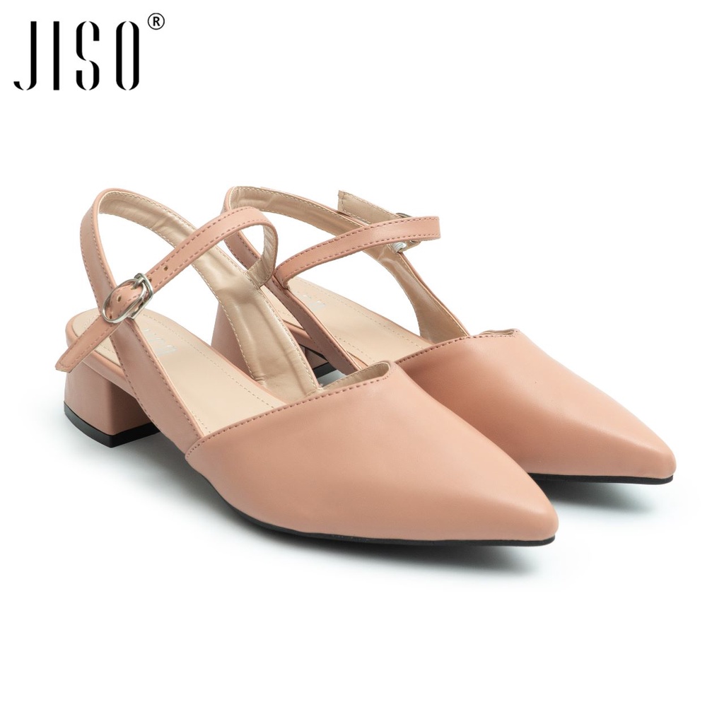 JISO ILUNA-86 Sepatu Wanita High Heels Slingback 4cm Import