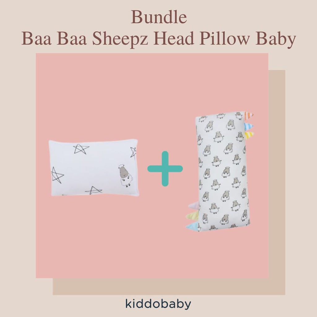 Bundle Baa Baa Sheepz Head Pillow Baby | Bantal Kepala Bayi