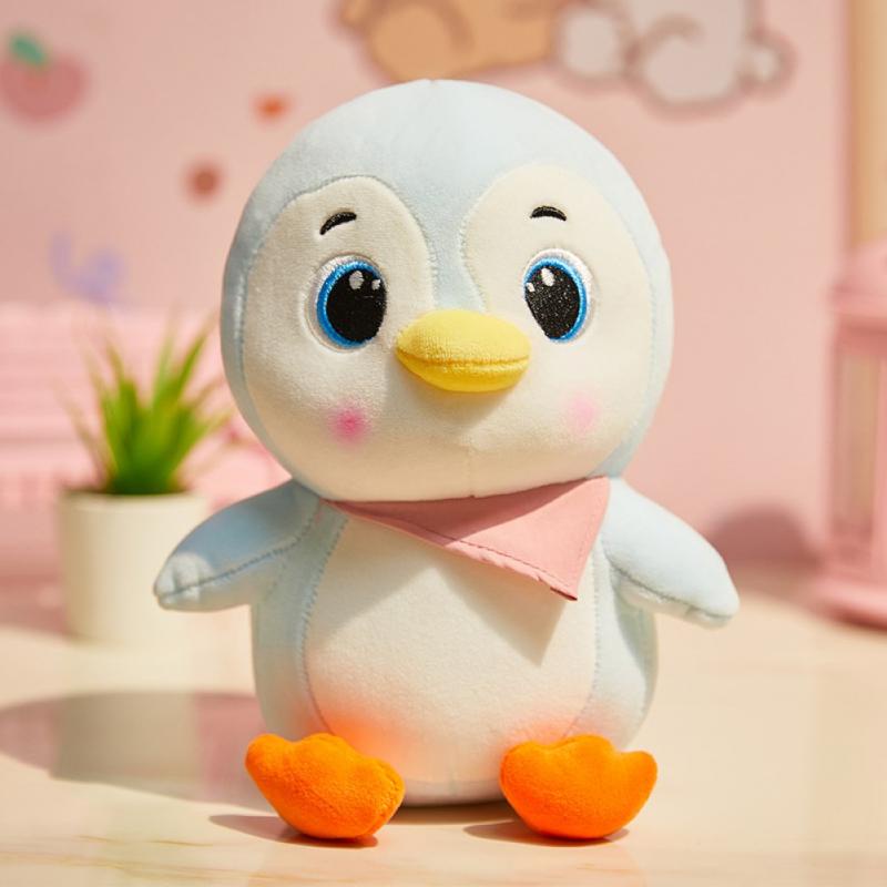 Terbaru Kartun Mainan Mewah Kawaii Animal Yellow Chick Boneka Anak Kreatif Dinosaurus Pinguin Boneka Mainan Untuk Anak Hadiah Natal