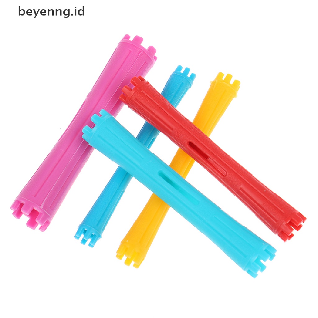 Beyen 1Set 11ukuran Batang Perm Rambut Kit Cold Permanent Bar Plastic Curlers Roll ID