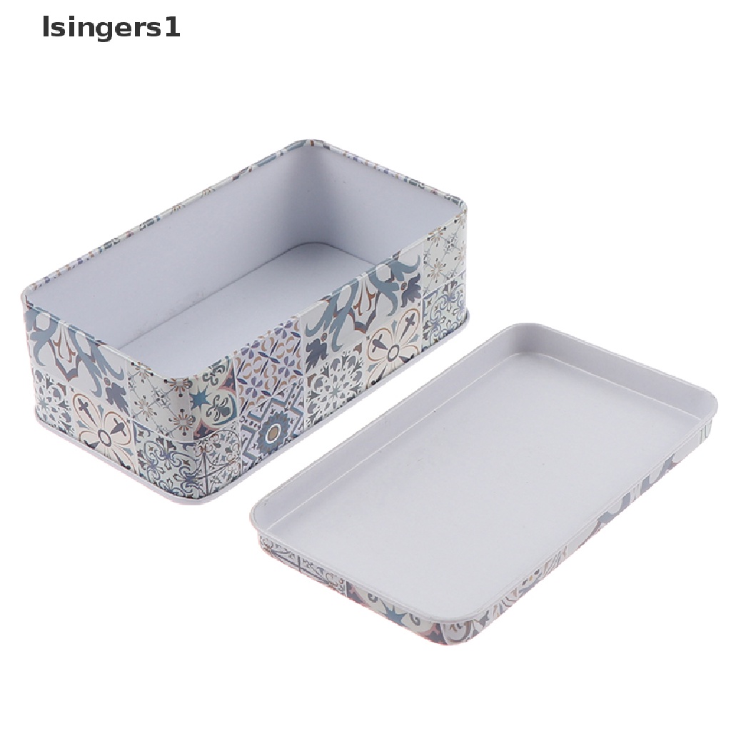 [lsingers1] 11.5 * 6.5 * 4Cm Toples Penyimpanan Besi Persegi Panjang Pil Hadiah Koin Kotak Perhiasan Butik Rumah
