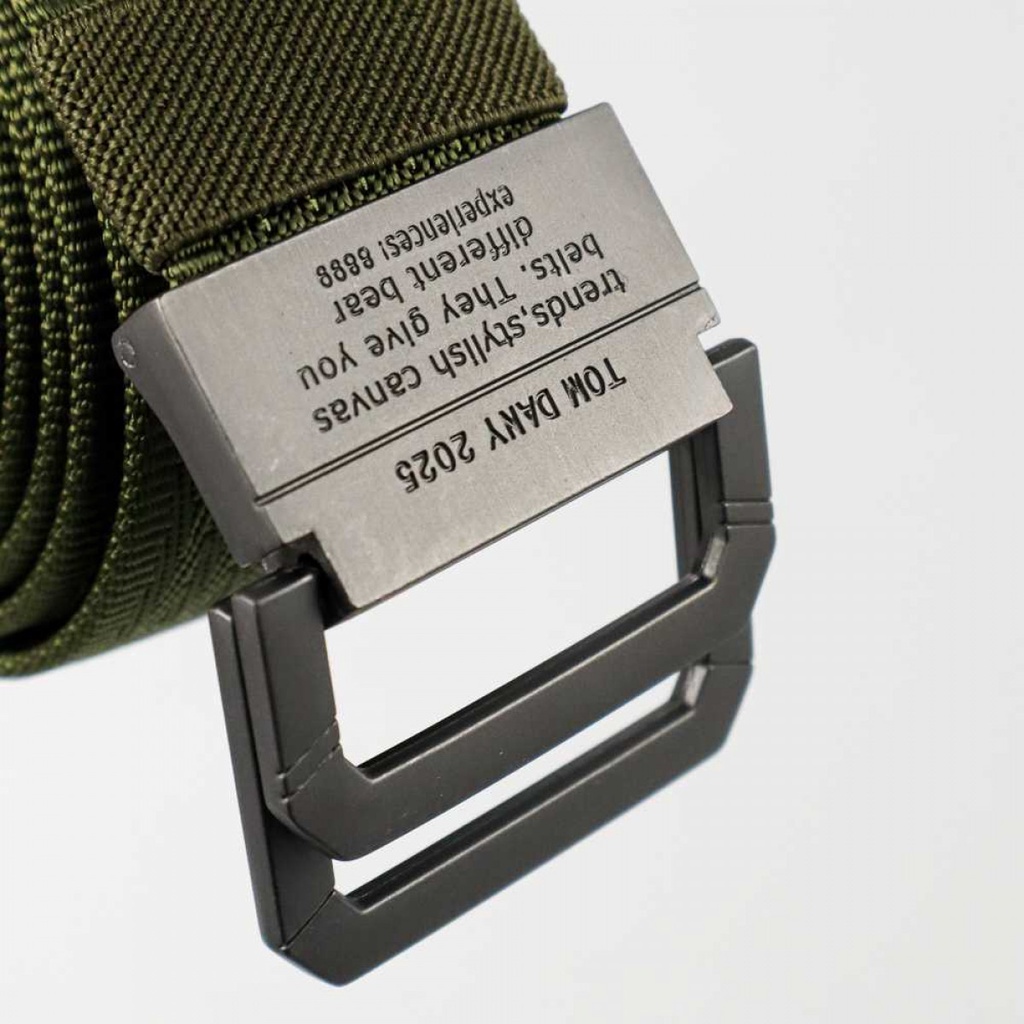 Rhodey Craftman Sabuk Ikat Pinggang Pria Canvas Buckle Belt