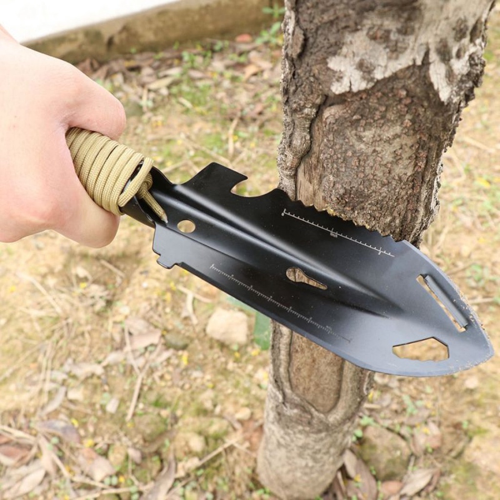 Sekop Mini Mulitfungsi Tactical Small Shovel Outdoor Camping Berkebun