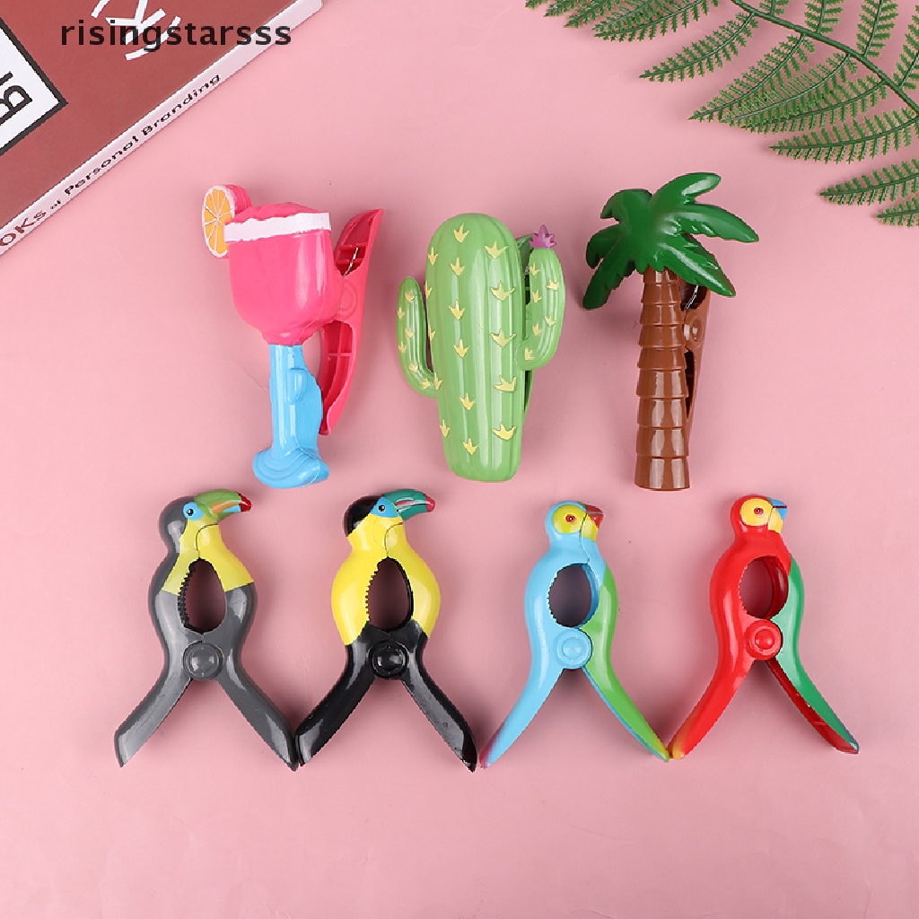 Rsid Span-new Klip Handuk Pantai Pasak Baju Pin Ukuran Besar Rak Pengering Penahan Jepit Jelly