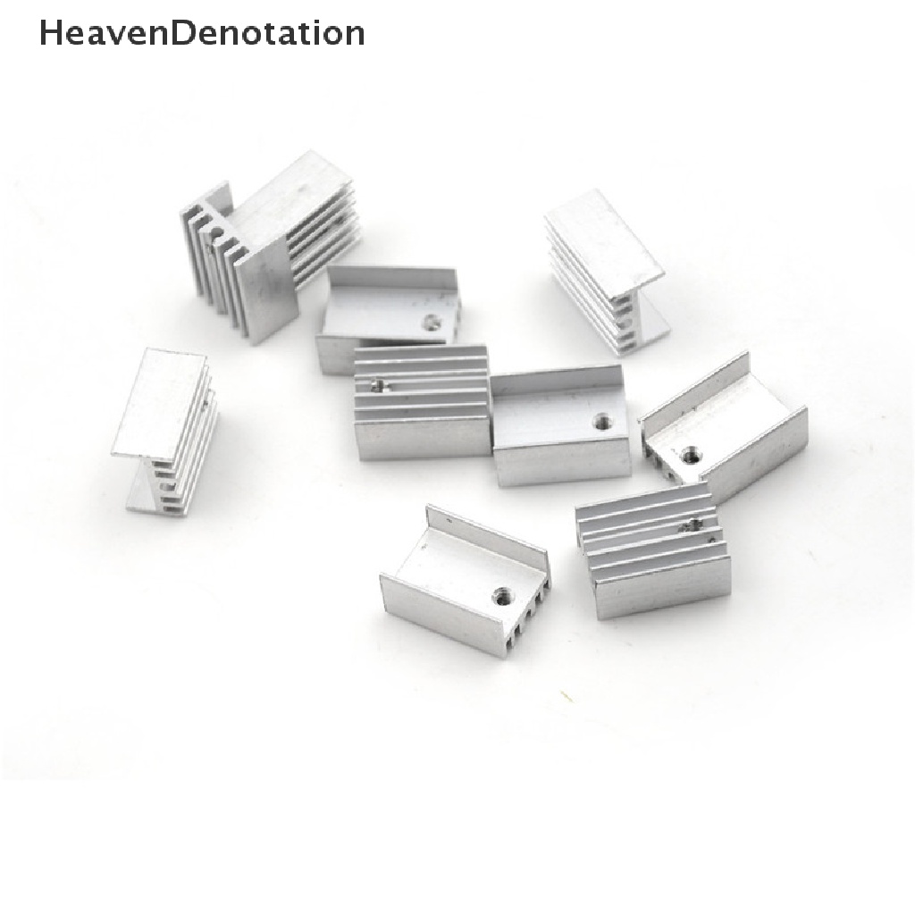 [HeavenDenotation] 10x Set Heat Sink Heatsink Aluminium Untuk Transistor TO-220 20x15x10mm 0 0 0 0 0 HDV