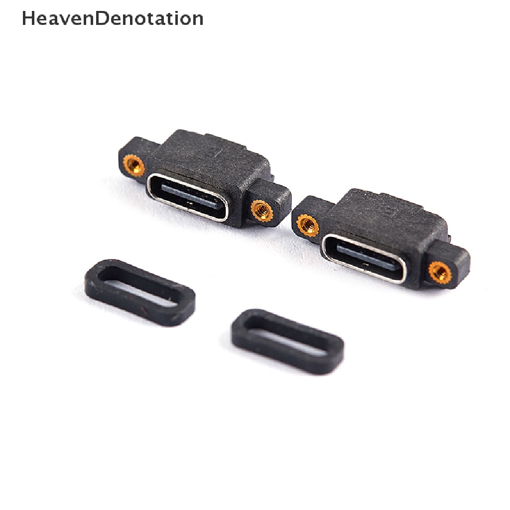 [HeavenDenotation] Usb 3.1 Type-C 6pin Female Socket SMD DIP Konektor Dengan Lubang Sekrup Untuk DIY PCB HDV