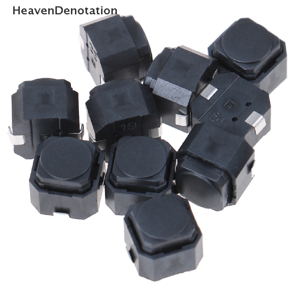 [HeavenDenotation] 10pcs Silent Tact Switch 6 * 6 * 5mm Silikon Tombol Saklar Sentuh HDV