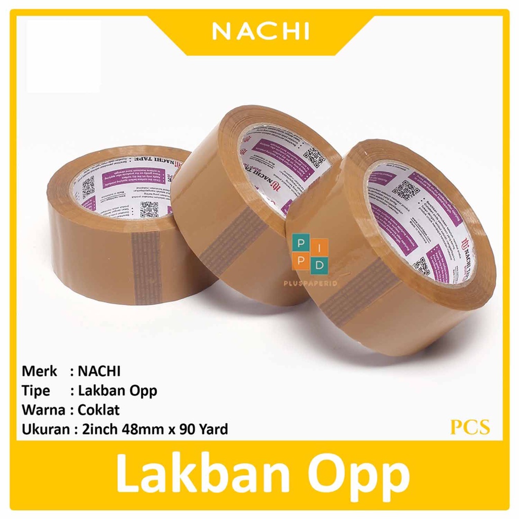 

NACHI - Lakban Opp Cokelat 2 Inch - 48mm x 90yard - Roll