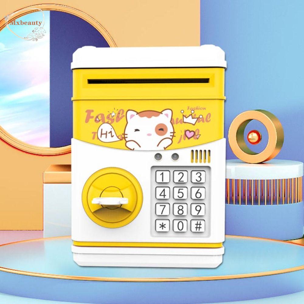 Mxbeauty Kotak Uang Anak Safe Box Storage Box Dekorasi Rumah Deposit|Password Money Box Mini Digital Cash Atm Mini