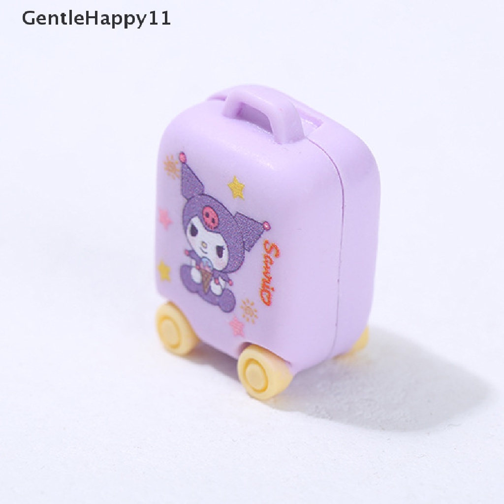 Gentlehappy 1PC Dekorasi Rumah Boneka model Koper Kartun Dua Sisi Tiga Dimensi id