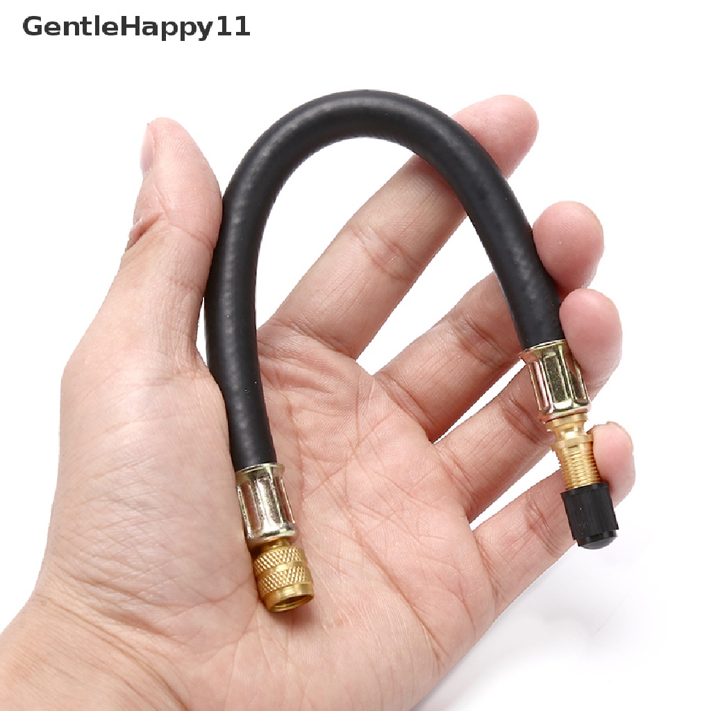 Gentlehappy 1pc Pompa Sepeda Valve Extender Extension Tube Karet Inflator Pipa Selang id