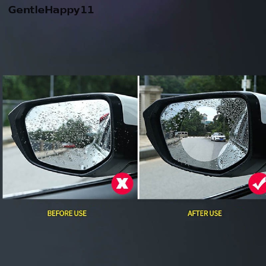 Gentlehappy Rainproof Film Stiker Kaca Spion Mobil Film Anti Kabut Jendela Kaca Perisai id