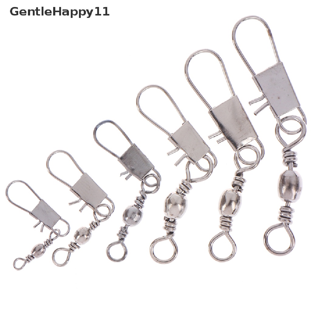 Gentlehappy Barrel swivels rings Konektor Pancing Dengan interlock fishing lure id