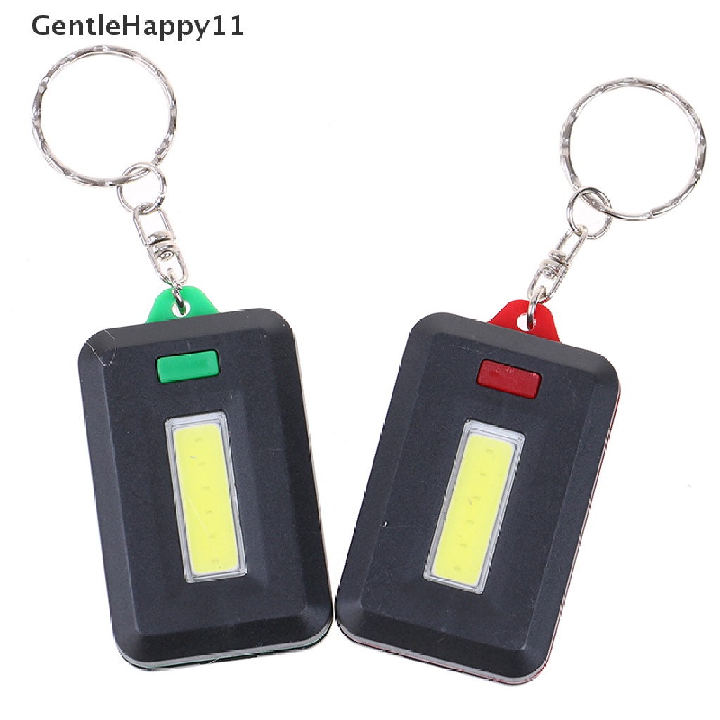 Gentlehappy Cob Senter Gantungan Kunci Senter mini led portable outdoor emergency light id