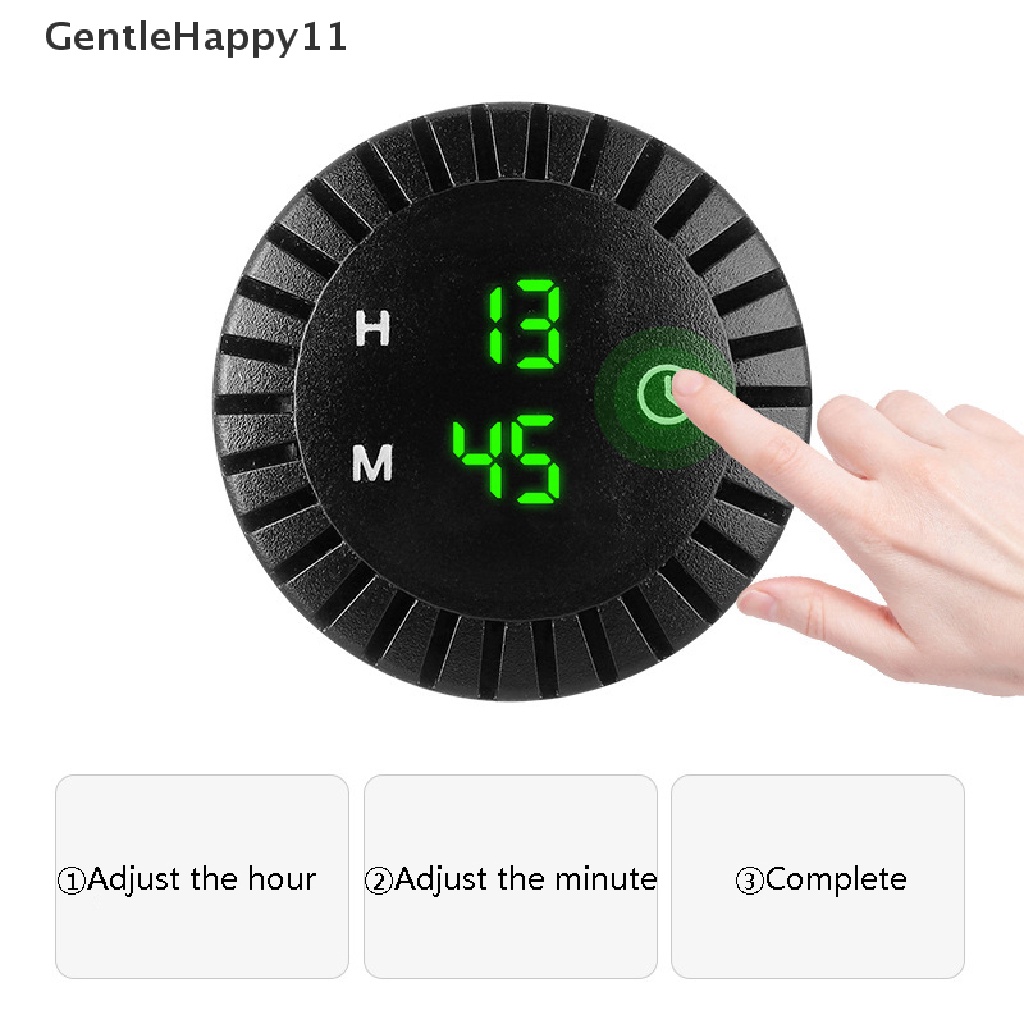 Gentlehappy 12V/24V Otomotif Mobil Perahu Motor Touch Digital Clock LED Display Alat id