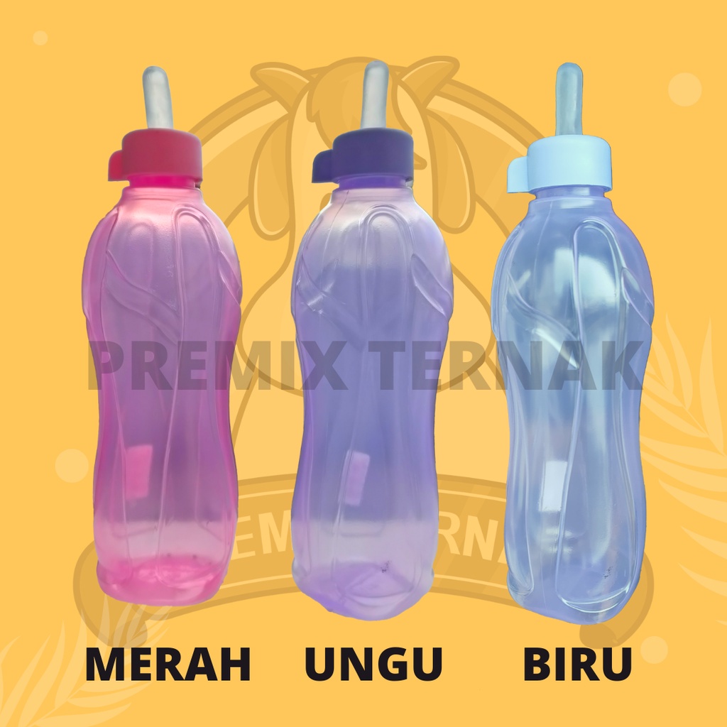 BOTOL DOT KAMBING TRANSPARAN 750ML - Botol Susu Kambing Domba Cempe Karet Elastis