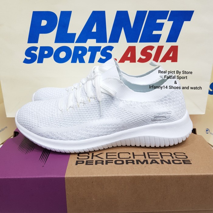 Sepatu Skechers Wanita / Skechers Statement / Skechers Cewek - Putih, 38
