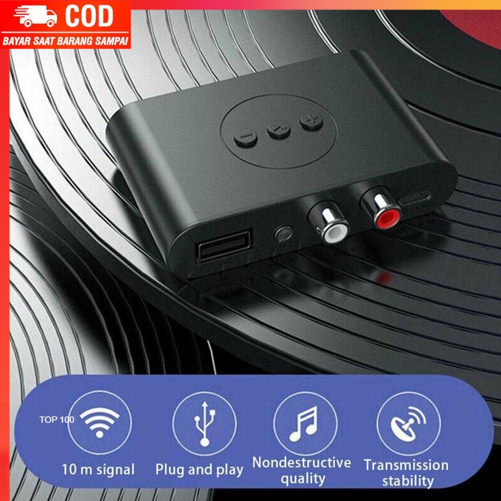 ( 100% BARANG ORI ) VIKEFON Audio Receiver Bluetooth 5.2 Adaptor RCA U Disk AUX 3.5 mm - BLS-B21