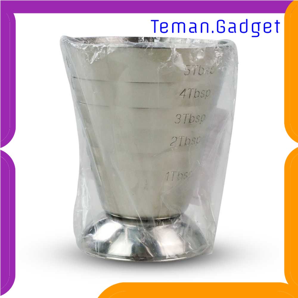 TG -  DPR JHMech Gelas Ukur Bartender Multilevel Jigger Bar 3 in 1 75ml - 304