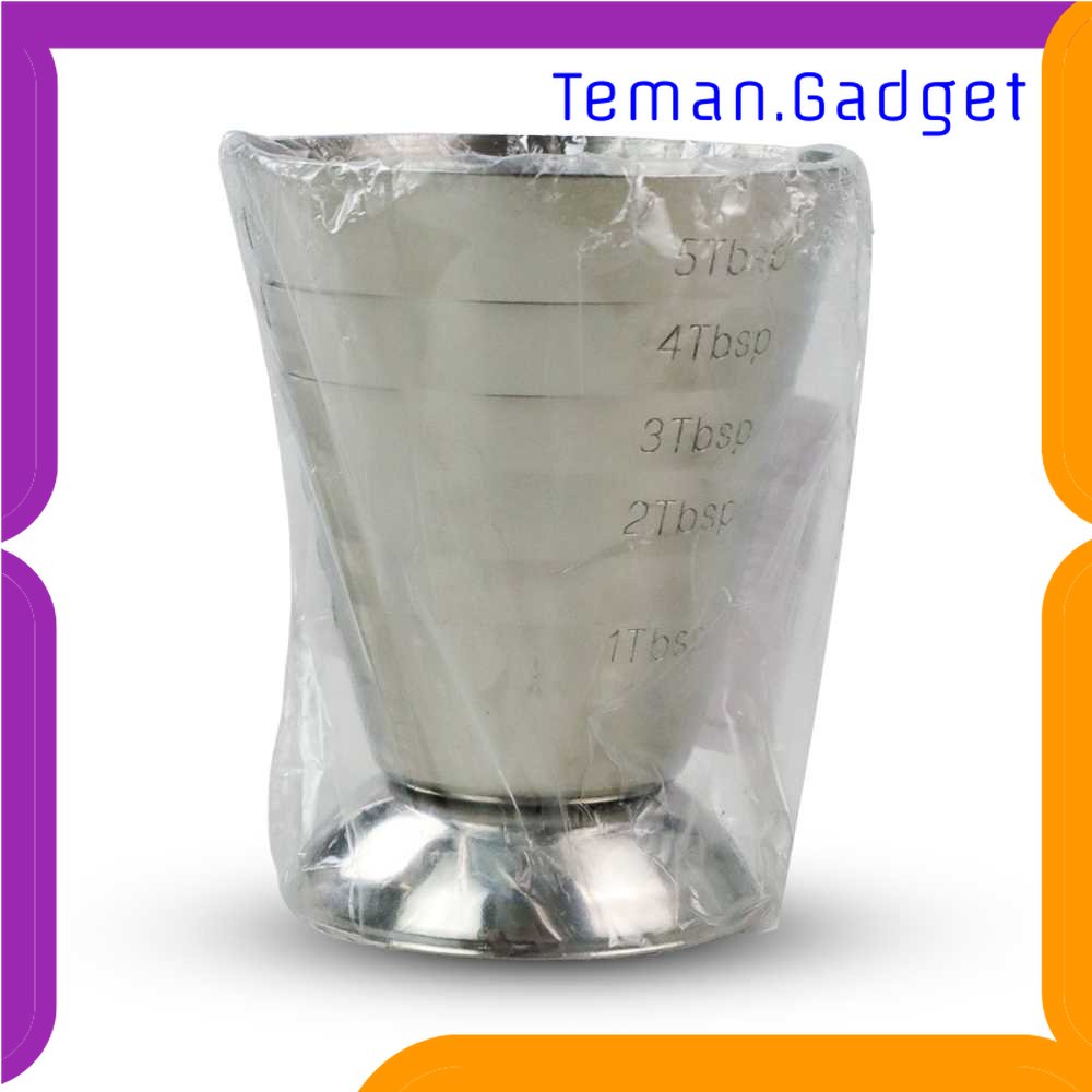 TG -  DPR JHMech Gelas Ukur Bartender Multilevel Jigger Bar 3 in 1 75ml - 304