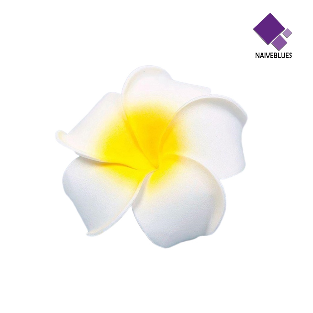 &lt; Naiveblues &gt; 2pcs Hawaii Busa Bunga Bridal Wedding Hair Clip Putih Dekorasi