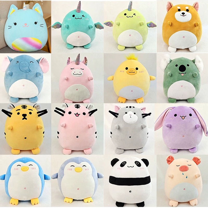 Terbaru Bantal Hewan Elastis Lembut Lucu Koala Pillow Boneka Mainan Squishmallows Plush Doll