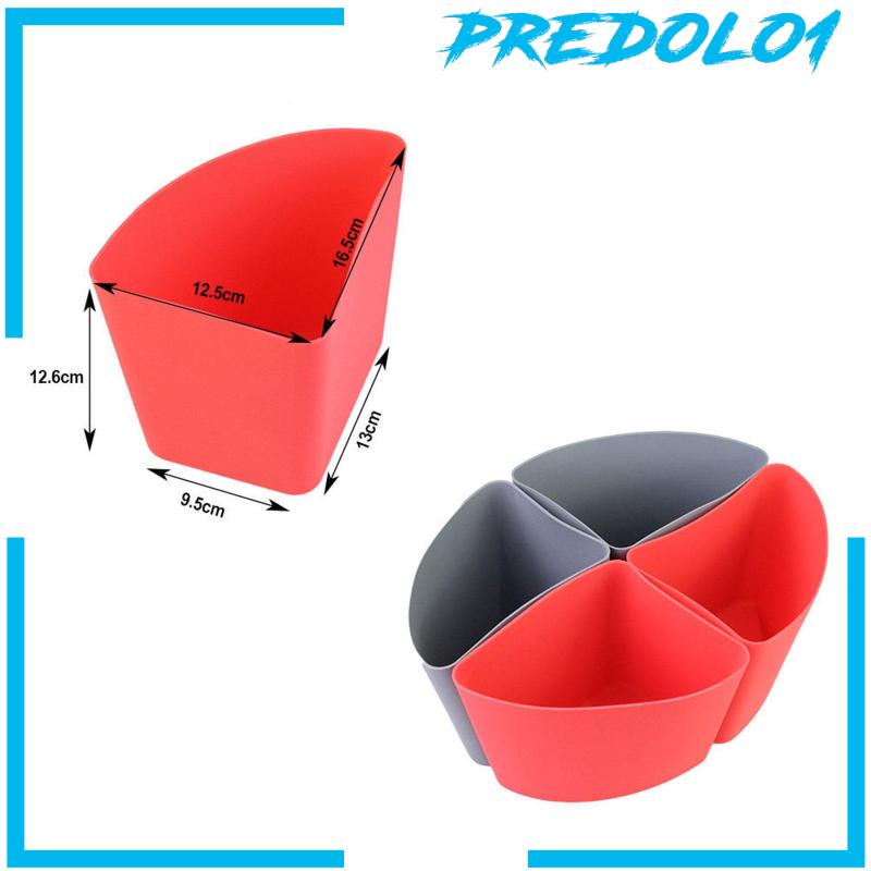 [Predolo1] 4pcs Slow Cooker Divider Anti Bocor Reusable Slow Cooker Silicone Insert