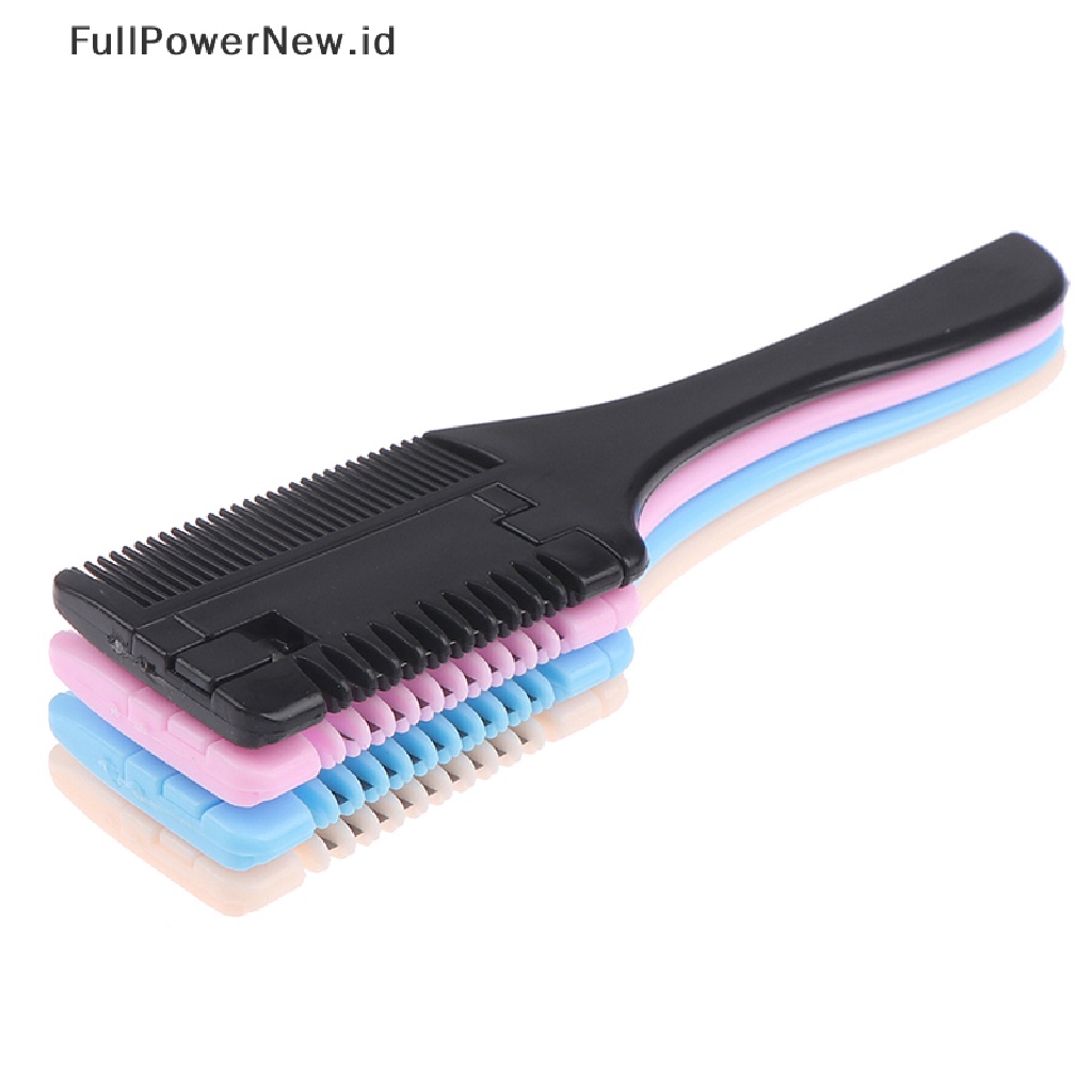 Power Double Sides Hair Cutg Penipis Rambut Cukur Sisir Trimmer Dengan Pisau DIY Tool ID