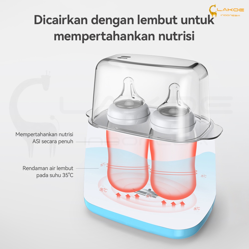 Lakoe Penghangat botol alat sterilisasi penghangat botol bayi LCD Display Remote/Warmer Heater Bottle/ Bottle sterilizer